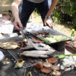 ◆さとらんどでバーベキュー◆真夏日の札幌で焼けこげるのは 果たして 肉か、わたくしか、